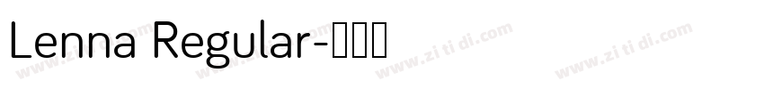 Lenna Regular字体转换